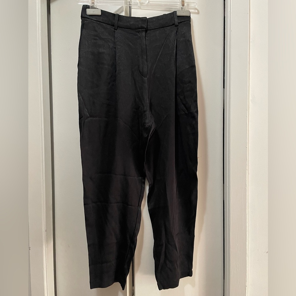 H&M satin peg leg trouser